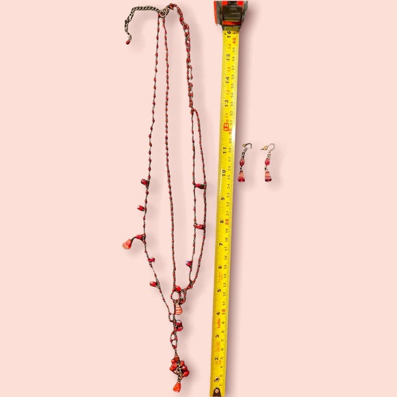 Necklace and earrings set!! - Picture 2 of 3